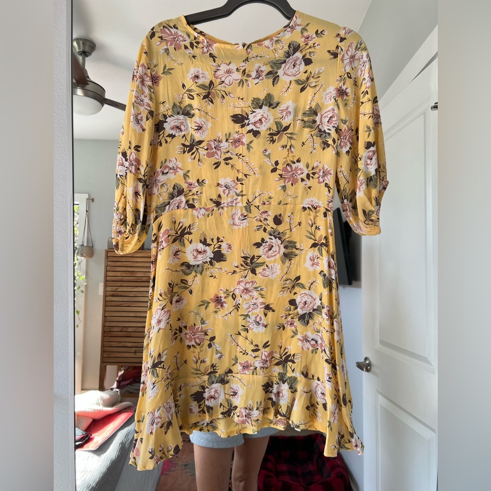 Faithful the Brand yellow floral dress